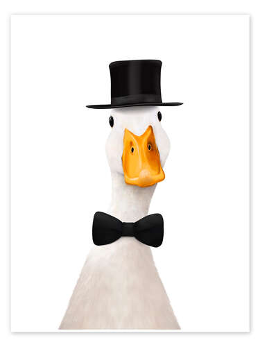 Póster Duck gentleman