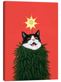 Obraz na płótnie Cat in a Christmas tree - Valeriya Korenkova