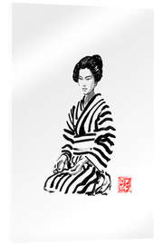 Acrylic print Stripy Geisha - Péchane