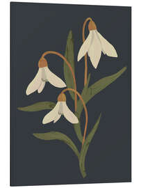 Aluminiumtavla Snowdrops
