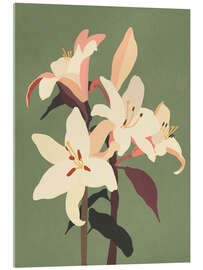 Acrylic print White Lilies - ThingDesign