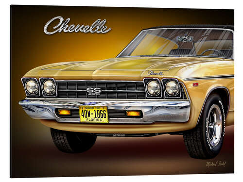 Tableau en aluminium Chevelle 1969