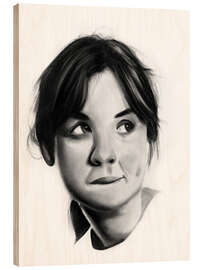 Wood print Glance of Curiosity - Denny Stoekenbroek