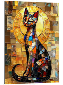 Aluminium print Egyptian cat