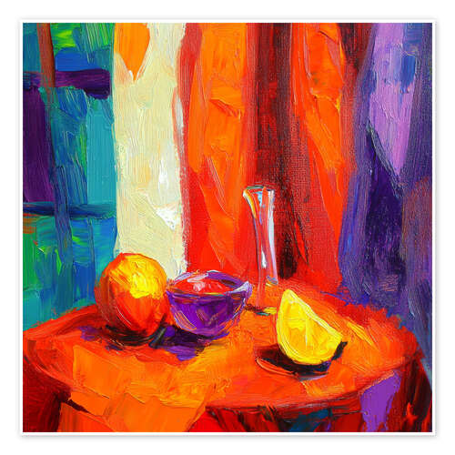 Póster Still life in orange