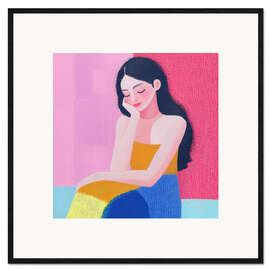 Gerahmter Kunstdruck Thinking