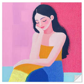 Wandsticker Thinking