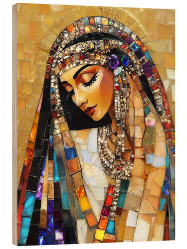 Wood print Her Beauty