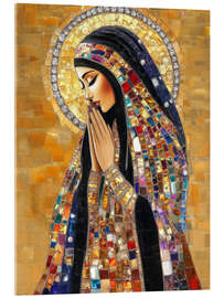 Akrylbilde Praying Holy Mary with Jewels - DejaReve