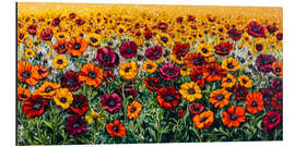Print på aluminium Dream flower field