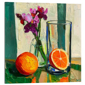 Cuadro de plexi-alu Still life with oranges