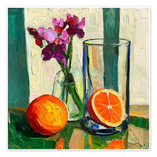 Plakat Still life with oranges