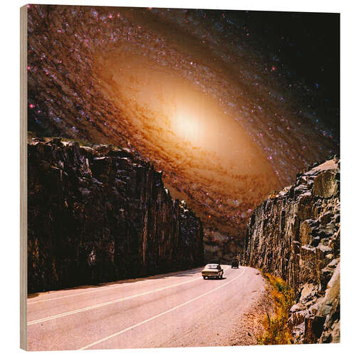 Cuadro de madera Intergalactic Highway