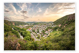 Wall print Bad Münster am Stein and Rotenfels - Daniel Heine