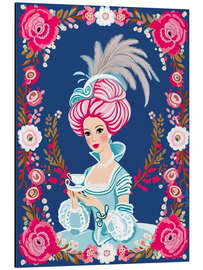 Cuadro de aluminio Marie Antoinette invites you to tea - Taika Tori