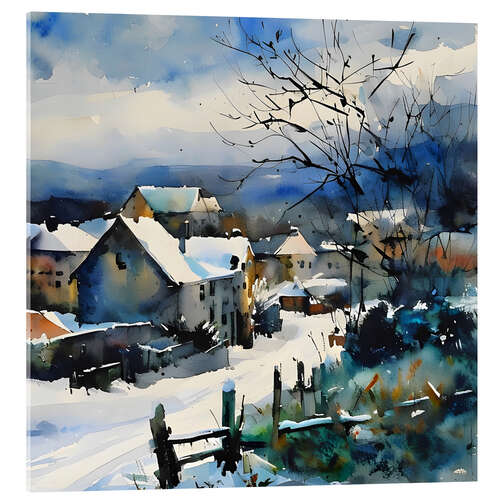 Acrylic print Winter in my countryside