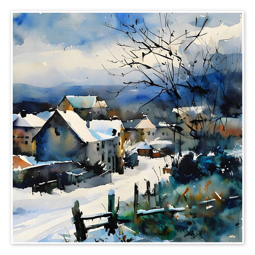Poster Winter in my countryside