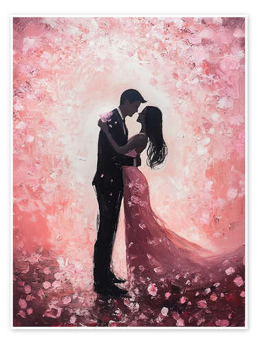 Plakat Valentines Day Romantic Couple