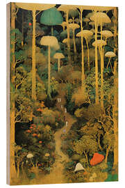 Quadro de madeira The Unknown Land - Mariusz Flont