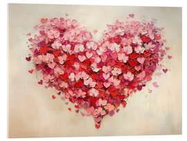 Cuadro de metacrilato Red Hearts for Valentine's Day