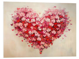 Obraz na PCV Red Hearts for Valentine's Day