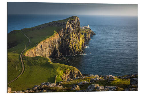 Alubild Neist Point Leuchtturm auf Skye, Schottland