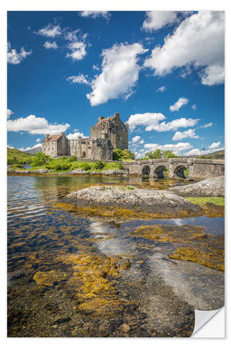 Sticker mural Eilean Donan Castle on Loch Alsh, Scotland