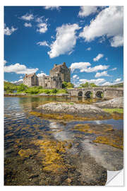 Sticker mural Eilean Donan Castle on Loch Alsh, Scotland