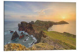 Alubild Madeira Ponta de São Lourenço bei Sonnenaufgang