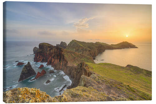 Canvas print Madeira Point of St. Lawrence at Sunrise