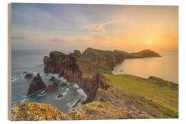 Obraz na drewnie Madeira Point of St. Lawrence at Sunrise