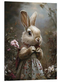 Gallery print Victorian rabbit in dress