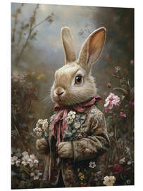 PVC print Victorian rabbit in jacket