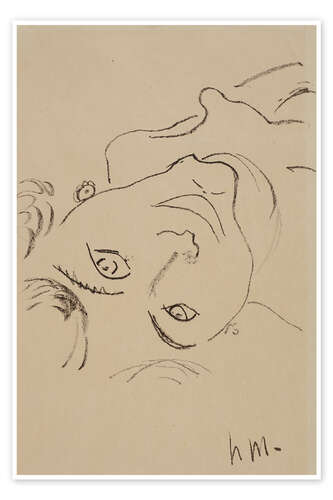 Poster Tête renversée, Upside Down Head, 1906