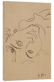 Wood print Tête renversée, Upside Down Head, 1906 - Henri Matisse