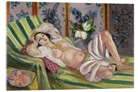 Stampa su vetro acrilico Odalisque with Magnolias, 1924