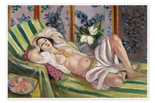 Plakat Odalisque with Magnolias, 1924