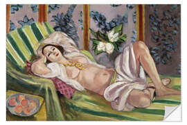 Wandsticker Odalisque mit Magnolien, 1924