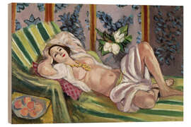 Holzbild Odalisque mit Magnolien, 1924