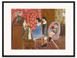 Gerahmter Kunstdruck Die Klavierstunde, 1923 - Henri Matisse