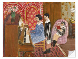 Wandsticker Die Klavierstunde, 1923