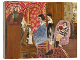 Holzbild Die Klavierstunde, 1923 - Henri Matisse