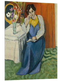 PVC-taulu Reading Lady in Blue, 1919