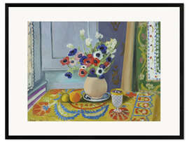 Gerahmter Kunstdruck Anemonen, 1924