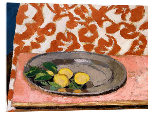 Quadro em acrílico Lemons on a pewter plate, 1926