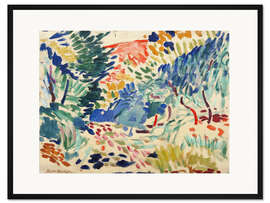 Gerahmter Kunstdruck Landschaft bei Collioure, 1905