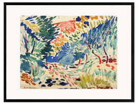 Impression artistique encadrée Paysage près de Collioure, 1905