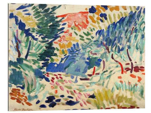 Stampa su plexi-alluminio Landscape near Collioure, 1905