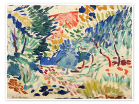 Plakat Landscape near Collioure, 1905 - Henri Matisse