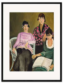 Gerahmter Kunstdruck Die Drei Schwester, 1917 III